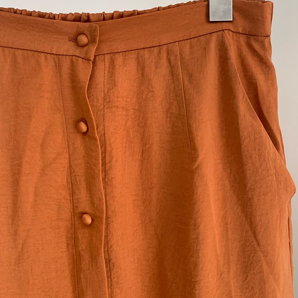 Midi Satin Skirt